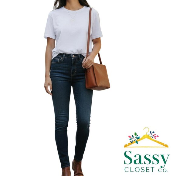 GAP Denim - GAP High Waist Skinny Stretch Denim Ankle Jeans Sz 12 EUC